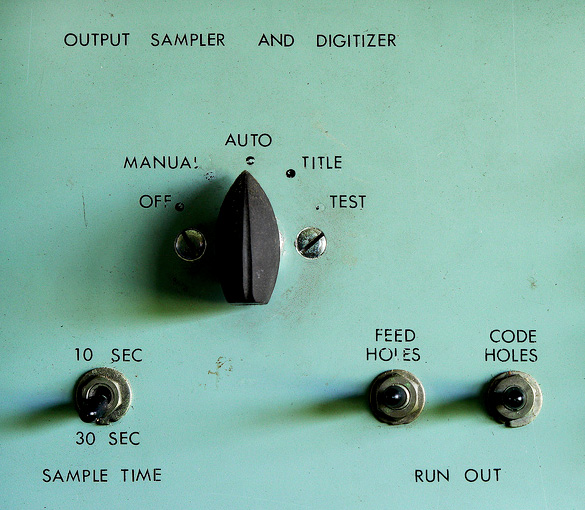 The typography of analogue control panels