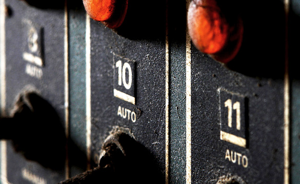 The typography of analogue control panels