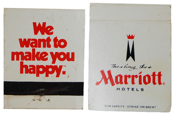 Vintage matchbook